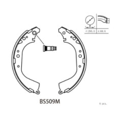 BRAKE SHOE SET TOYOTA LANDCRUISER 70 80