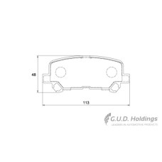 BRAKE PAD SET TOYOTA QUANTUM 2019- REAR