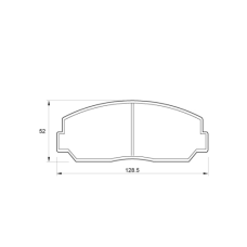 BRAKE PAD SET MAZDA B DAIHATSU FRONT