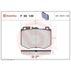 BRAKE PAD SET MERCEDES C E GLC FRONT