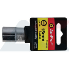 SOCKET 15MM 3/8" 6 POINT