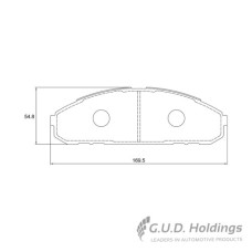BRAKE PAD SET NISSAN PATROL 4.2 FRONT