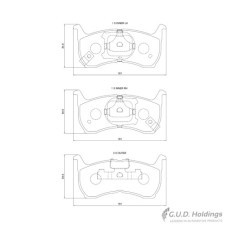 BRAKE PAD SET FORD FALCON RANCHERO FRONT