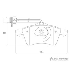 BRAKE PAD SET VW CARAVELLE T4 FRONT