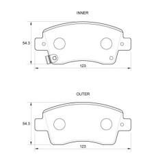 BRAKE PAD SET TOYOTA ETIOS 1.5 FRONT