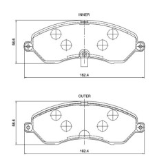 BRAKE PAD SET MAHINDRA PICK UP FRONT