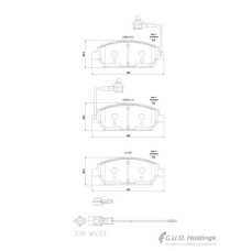 BRAKE PAD SET MAHINDRA XUV500 2.2 FRONT