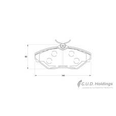 BRAKE PAD SET MAHINDRA SCORPIO FRONT