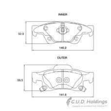 BRAKE PAD SET GRAND CHEROKEE IV REAR