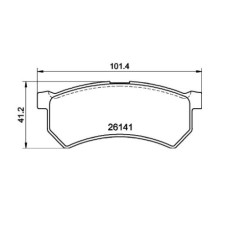 BRAKE PAD SET RENAULT KWID 1.0