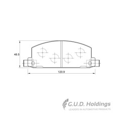 BRAKE PAD SET ISUZU KB22-KB43 FRONT