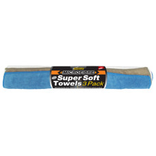 MICROFIBRE SUPER SOFT TOWELS 3 PACK