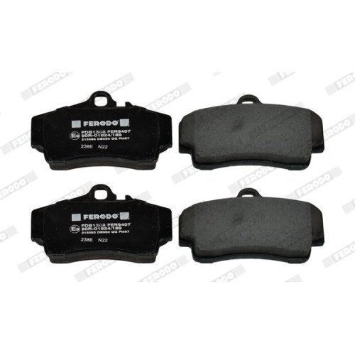 BRAKE PAD SET PORSCHE BOXTER+S 2.5 REAR BRAKE PAD SET PORSCHE BOXTER+S 2.5 REAR