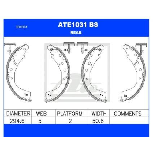 BRAKE SHOE SET HILUX QUANTUM BRAKE SHOE SET HILUX QUANTUM