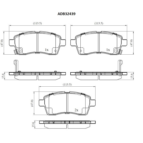 BRAKE PAD SET SUZUKI IGNIS 1.2 FRONT BRAKE PAD SET SUZUKI IGNIS 1.2 FRONT