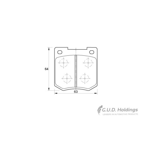 BRAKE PAD SET TOYOTA FORD NISSAN FRONT BRAKE PAD SET TOYOTA FORD NISSAN FRONT