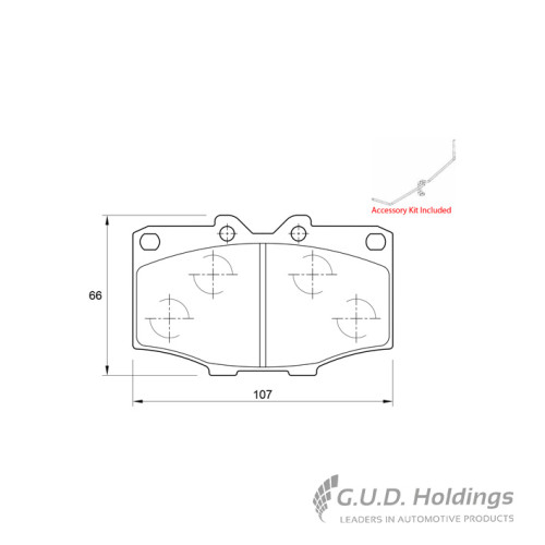 BRAKE PAD SET HILUX LANDCRUISER FRONT BRAKE PAD SET HILUX LANDCRUISER FRONT