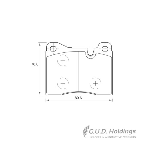 BRAKE PAD SET ALFA ROMEO 6 2.5 FRONT BRAKE PAD SET ALFA ROMEO 6 2.5 FRONT