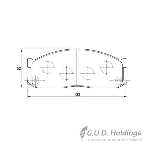 BRAKE PAD SET FORD MAZDA - MINIBUS FRONT BRAKE PAD SET FORD MAZDA - MINIBUS FRONT