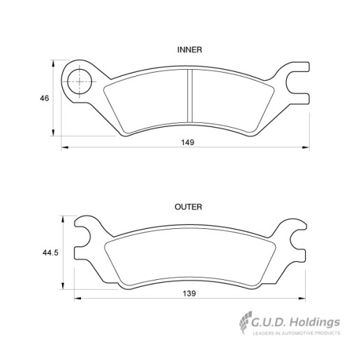BRAKE PAD SET MAZDA 626 2.0 SLi REAR BRAKE PAD SET MAZDA 626 2.0 SLi REAR