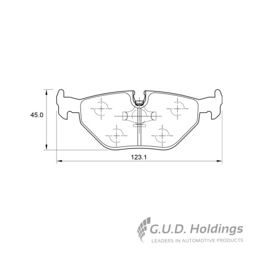 BRAKE PAD SET BMW E36 3I6i-328i REAR BRAKE PAD SET BMW E36 3I6i-328i REAR