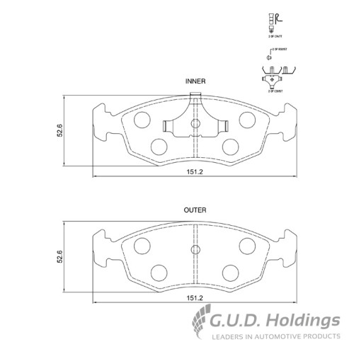 BRAKE PAD SET TOYOTA HILUX VW FORD FRONT BRAKE PAD SET TOYOTA HILUX VW FORD FRONT