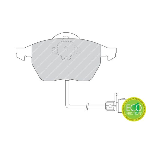 BRAKE PAD SET AUDI 500 A6 A8 FRONT BRAKE PAD SET AUDI 500 A6 A8 FRONT