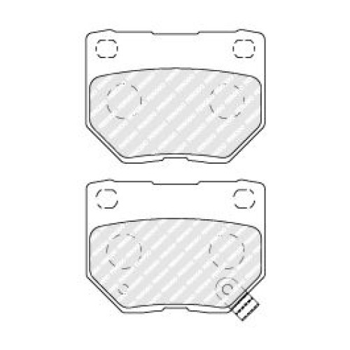 BRAKE PAD SET NISSAN/SUBARU REAR BRAKE PAD SET NISSAN/SUBARU REAR