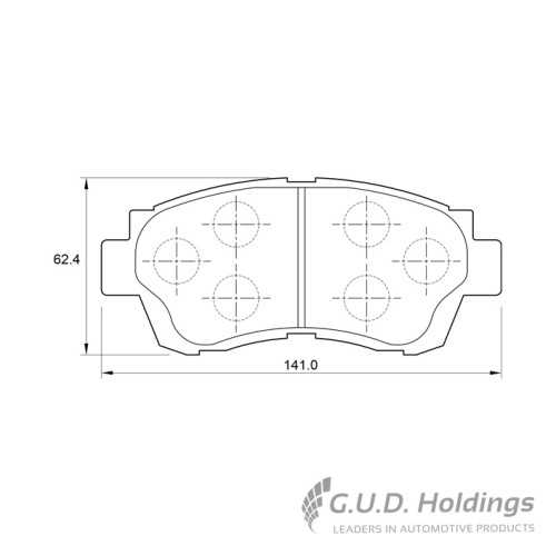 BRAKE PAD SET TOYOTA CAMRY 3.0SEi FRONT BRAKE PAD SET TOYOTA CAMRY 3.0SEi FRONT