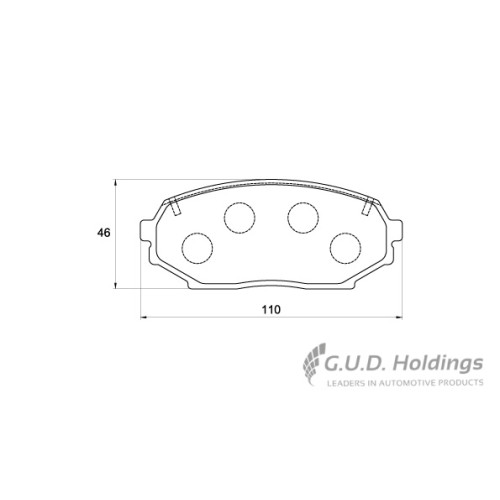 BRAKE PAD SET MAZDA MX5 1.6 FRONT BRAKE PAD SET MAZDA MX5 1.6 FRONT