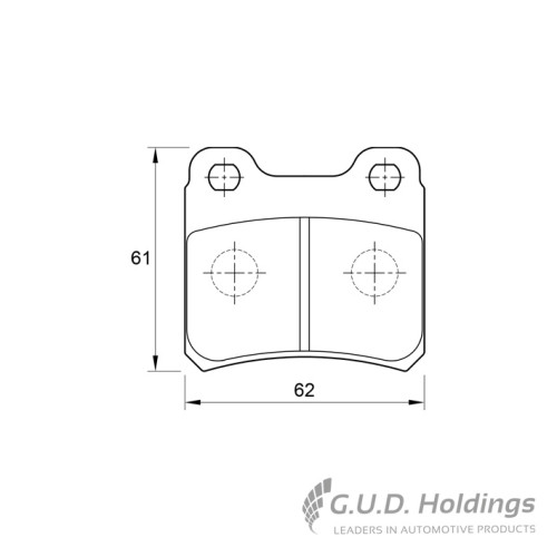 BRAKE PAD SET OPEL REKORD 380i REAR BRAKE PAD SET OPEL REKORD 380i REAR