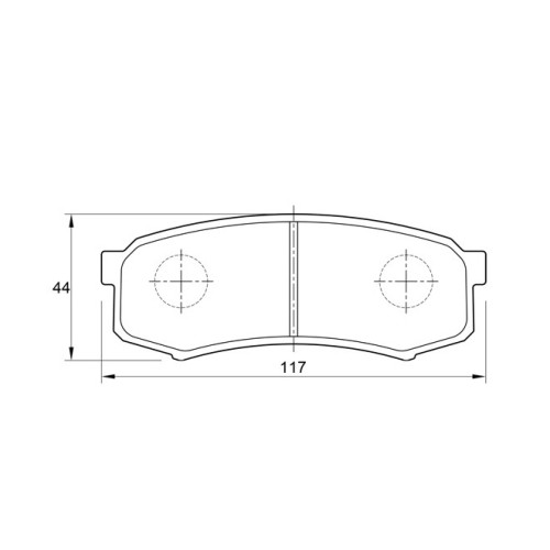 BRAKE PAD SET LANDCRUISER REAR BRAKE PAD SET LANDCRUISER REAR