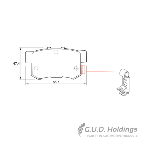 BRAKE PAD SET HONDA MG SUZUKI HAVAL REAR BRAKE PAD SET HONDA MG SUZUKI HAVAL REAR