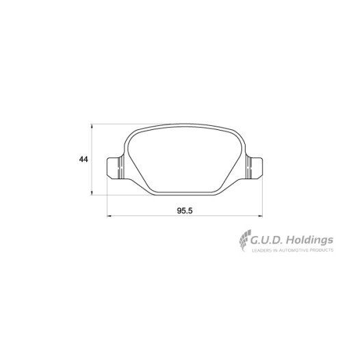 BRAKE PAD SET ALFA 147 156 REAR BRAKE PAD SET ALFA 147 156 REAR