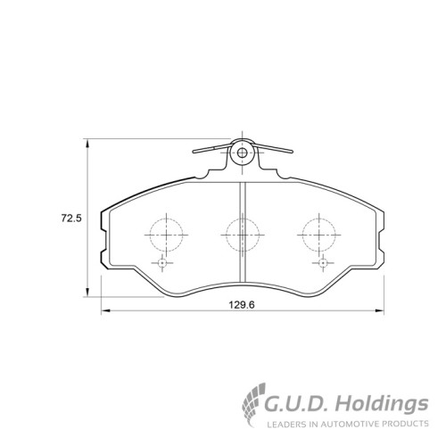 BRAKE PAD SET HYUNDAI H100 LDV FRONT BRAKE PAD SET HYUNDAI H100 LDV FRONT
