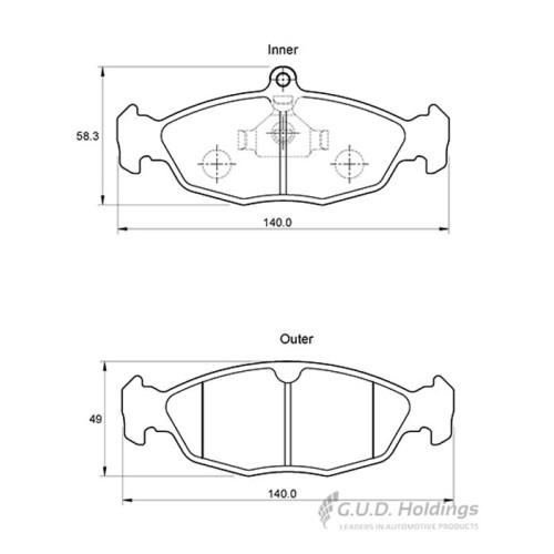 BRAKE PAD SET OPEL KIA HYUNDAI FRONT BRAKE PAD SET OPEL KIA HYUNDAI FRONT