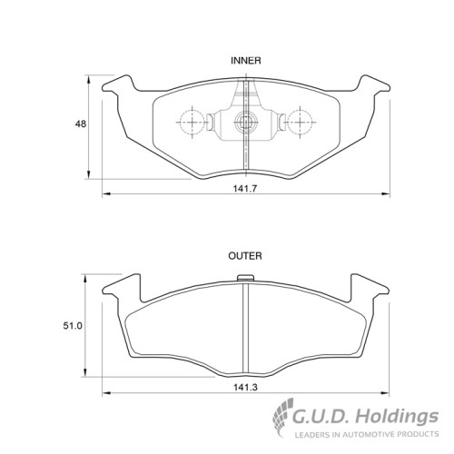 BEAKE PAD SET VW GOLF JETTA POLO FRONT BEAKE PAD SET VW GOLF JETTA POLO FRONT