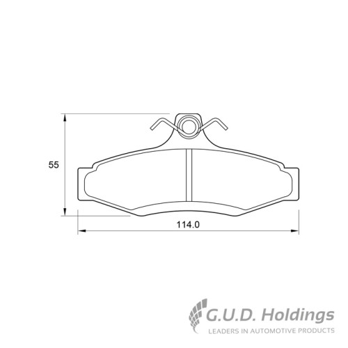 BRAKE PAD SET DAEWOO NUBIRA REAR BRAKE PAD SET DAEWOO NUBIRA REAR