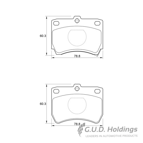 BRAKE PAD SET KIA PRIDE 1.3 FRONT BRAKE PAD SET KIA PRIDE 1.3 FRONT