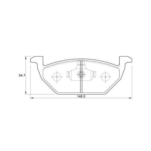 BRAKE PAD SET VW POLO FRONT NO SENSOR BRAKE PAD SET VW POLO FRONT NO SENSOR