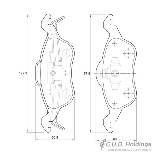 BRAKE PAD SET FORD FOCUS I FRONT BRAKE PAD SET FORD FOCUS I FRONT