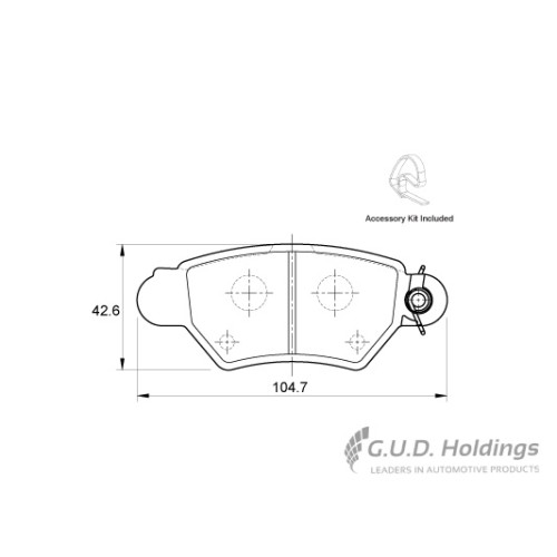 BRAKE PAD SET OPEL HYUNDAI KIA REAR BRAKE PAD SET OPEL HYUNDAI KIA REAR