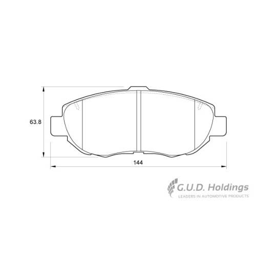 BRAKE PAD SET LEXUS GS IS FRONT BRAKE PAD SET LEXUS GS IS FRONT