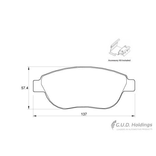 BRAKE PAD SET PEUGEOT 206-408 FRONT BRAKE PAD SET PEUGEOT 206-408 FRONT