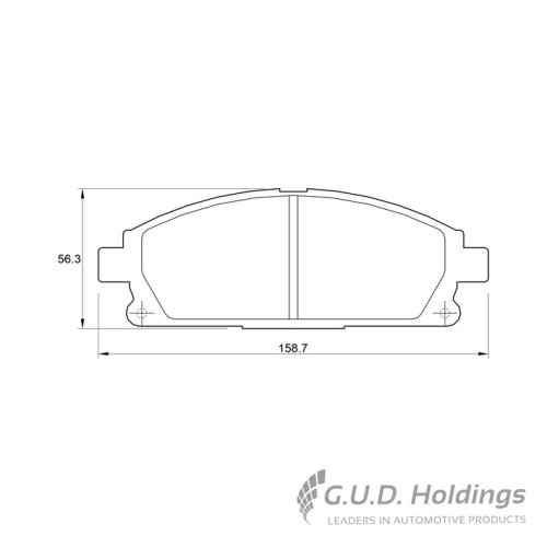 BRAKE PAD SET NISSAN X-TRAIL I FRONT BRAKE PAD SET NISSAN X-TRAIL I FRONT