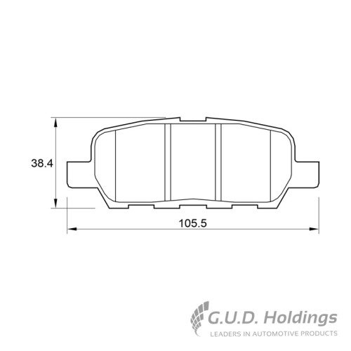 BRAKE PAD SET NISSAN RENAULT REAR BRAKE PAD SET NISSAN RENAULT REAR