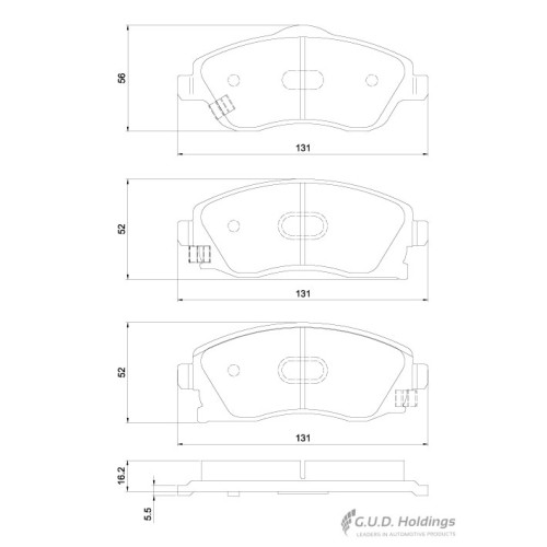 BRAKE PAD SET OPEL CORSA FRONT BRAKE PAD SET OPEL CORSA FRONT