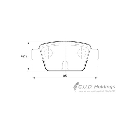 BRAKE PAD SET FIAT STILO BRAVO MITO REAR BRAKE PAD SET FIAT STILO BRAVO MITO REAR