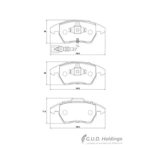 BRAKE PAD SET VW GOLF POLO AUDI FRONT BRAKE PAD SET VW GOLF POLO AUDI FRONT