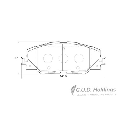 BRAKE PAD SET AURIS RAV4 FRONT BRAKE PAD SET AURIS RAV4 FRONT